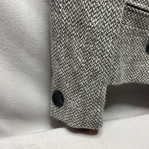 Etcetra gray double button front wool blend blazer jacket size 4 - Picture 4 of 5